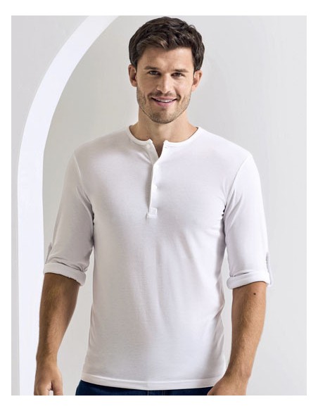 PRE-PR218-Mens Long-John Roll Sleeve Tee 2